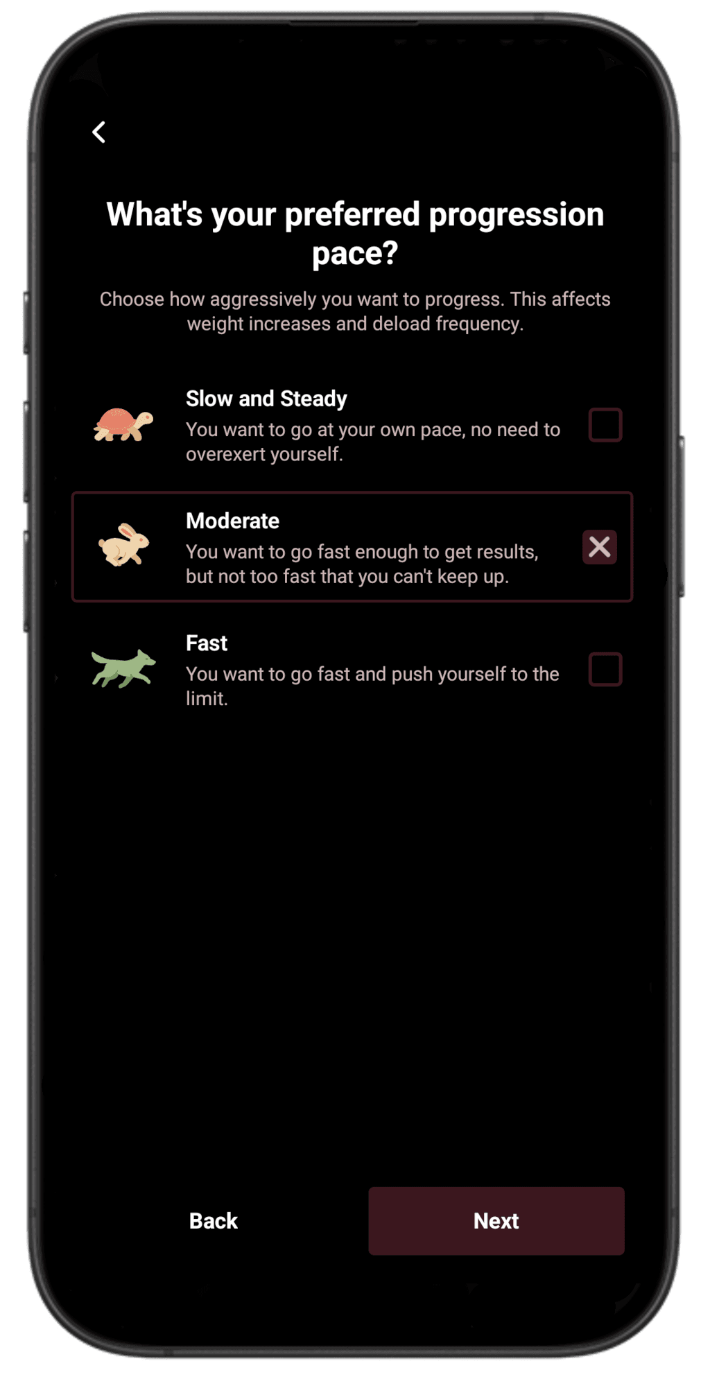 Let APEX Know Your Desired Pace